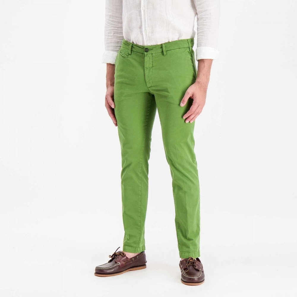 40WEFT PANTALONI CHINO SKINNY BILLY Verde 6 40WEFT PANTALONI CHINO SKINNY BILLY Verde - immagine 4