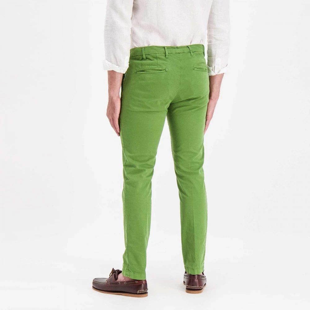 40WEFT PANTALONI CHINO SKINNY BILLY Verde 7 40WEFT PANTALONI CHINO SKINNY BILLY Verde - immagine 5