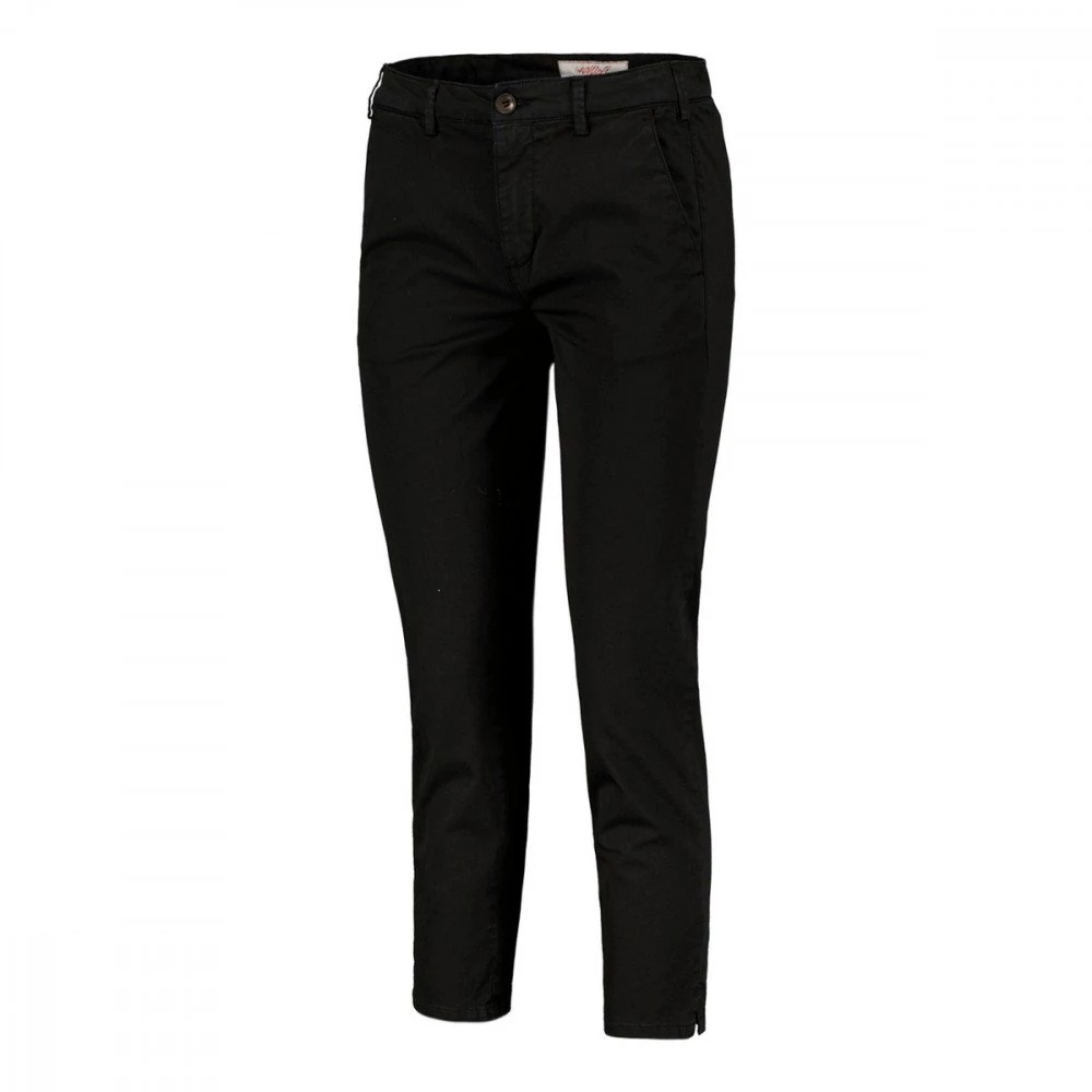 40WEFT PANTALONI CHINO CAPRI MELITAS DONNA Nero 4 40WEFT PANTALONI CHINO CAPRI MELITAS DONNA Nero - immagine 2