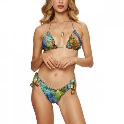 4GIVENESS BIKINI TRIANGOLO E SLIP REGOLABILE DONNA Multicolor