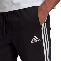 ADIDAS PANTALONI ESSENTIAL 3 STRIPES JERSEY Nero -Tendenza Italia adidas gk8995 pantaloni 3s jersey sport style uomo 044264401 blk 4