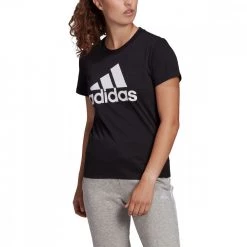 ADIDAS T-SHIRT LOGO DONNA Nero 7 ADIDAS T-SHIRT LOGO DONNA Nero -Tendenza Italia adidas gl0722 t shirt logo donna sport style donna 042959401 blk 2