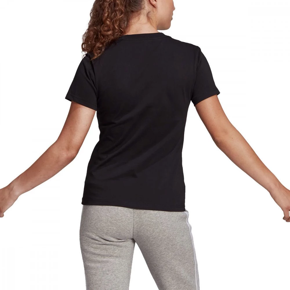 ADIDAS T-SHIRT LOGO DONNA Nero 5 ADIDAS T-SHIRT LOGO DONNA Nero - immagine 3