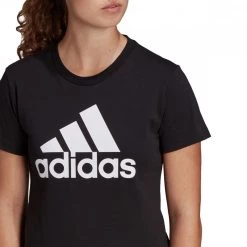 ADIDAS T-SHIRT LOGO DONNA Nero 9 ADIDAS T-SHIRT LOGO DONNA Nero -Tendenza Italia adidas gl0722 t shirt logo donna sport style donna 042959401 blk 4