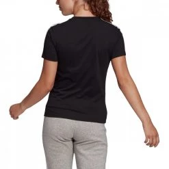 ADIDAS T-SHIRT 3-STRIPES DONNA Nero -Tendenza Italia adidas gl0784 t shirt 3 stripes donna sport style donna 042072901 blk 3