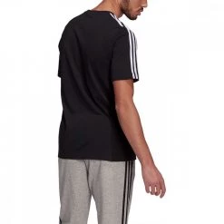 ADIDAS T-SHIRT 3 STRIPES Nero -Tendenza Italia adidas gl3732 t shirt 3 stripes sport style uomo 042074401 blk 3
