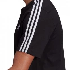 ADIDAS T-SHIRT 3 STRIPES Nero -Tendenza Italia adidas gl3732 t shirt 3 stripes sport style uomo 042074401 blk 6