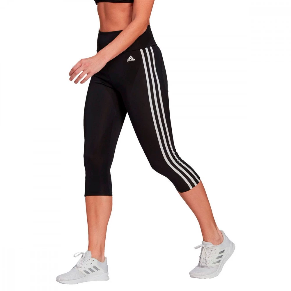 ADIDAS CAPRI 3 STRIPES DONNA Nero 4 ADIDAS CAPRI 3 STRIPES DONNA Nero - immagine 2