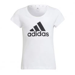 ADIDAS T-SHIRT LOGO BAMBINA Bianco