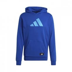 ADIDAS FELPA CON CAPPUCCIO 3 BAR GARZATA Royal
