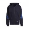 ADIDAS FELPA ZIP E CAPPUCCIO 3-STRIPES Blu -Tendenza Italia adidas hc5248 felpa zip e cappuccio 3 stripes sport style uomo 044388201 blu 1