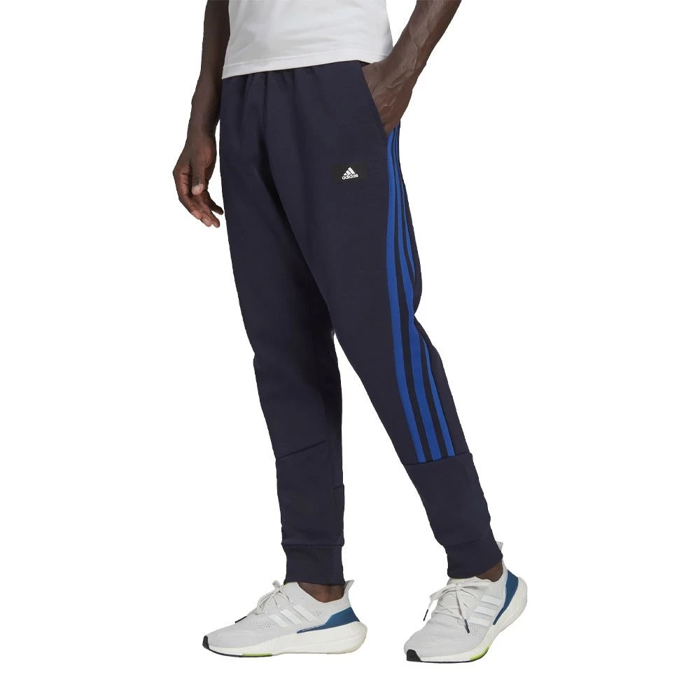 ADIDAS PANTALONI 3 STRIPES SPORTSWEAR FUTURE Blu 4 ADIDAS PANTALONI 3 STRIPES SPORTSWEAR FUTURE Blu - immagine 2