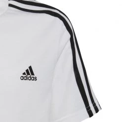ADIDAS T-SHIRT 3 STRIPES BAMBINO -Tendenza Italia adidas hd5973 t shirt 3 stripes bambino abbigliamento bambino 044385801 wht 3