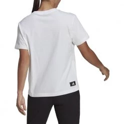 ADIDAS T-SHIRT 3 BAR DONNA Bianco -Tendenza Italia adidas he0301 t shirt 3 bar donna sport style donna 044387601 wht 3