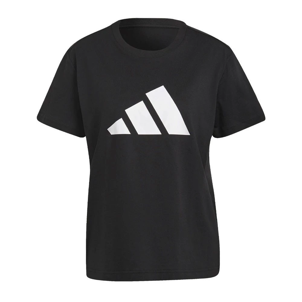ADIDAS T-SHIRT 3 BAR DONNA Nero 3 ADIDAS T-SHIRT 3 BAR DONNA Nero
