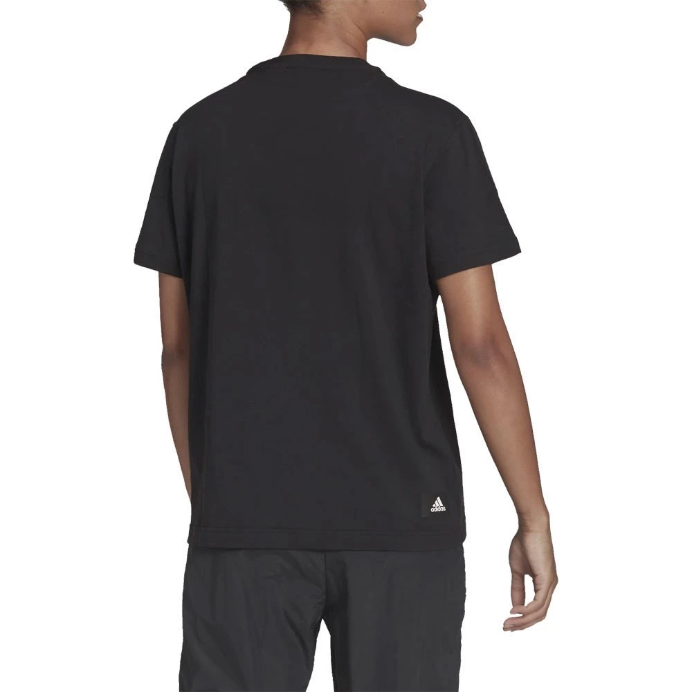 ADIDAS T-SHIRT 3 BAR DONNA Nero 5 ADIDAS T-SHIRT 3 BAR DONNA Nero - immagine 3