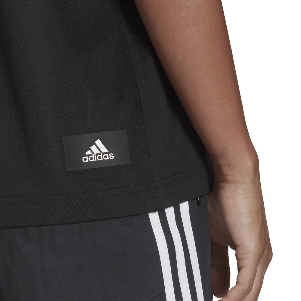 ADIDAS T-SHIRT 3 BAR DONNA Nero 7 ADIDAS T-SHIRT 3 BAR DONNA Nero - immagine 5