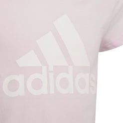 ADIDAS T-SHIRT LOGO BAMBINA Rosa -Tendenza Italia adidas he1980 t shirt logo bambina abbigliamento bambino 044373901 pink 4