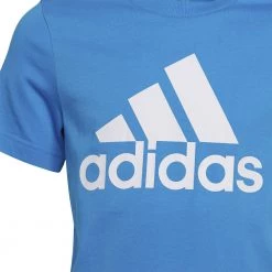 ADIDAS T-SHIRT LOGO BAMBINO Azzurro -Tendenza Italia adidas he9283 t shirt logo bambino abbigliamento bambino 044405201 blue 5