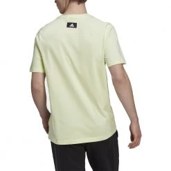 ADIDAS T-SHIRT 3 BAR Lime -Tendenza Italia adidas hf4758 t shirt 3 bar sport style uomo 044389501 lime 3