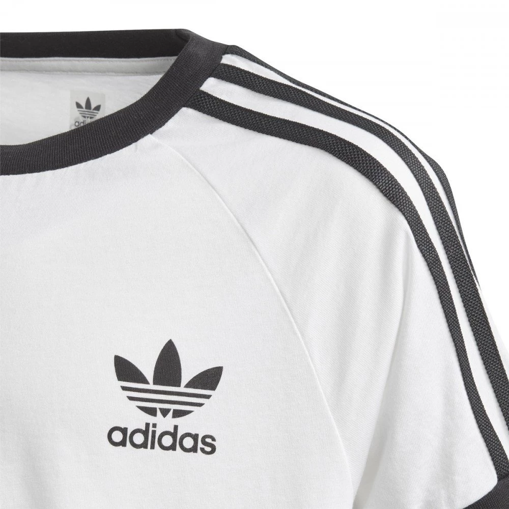 ADIDAS ORIGINALS T-SHIRT 3 STRIPES BAMBINO Bianco 6 ADIDAS ORIGINALS T-SHIRT 3 STRIPES BAMBINO Bianco - immagine 4