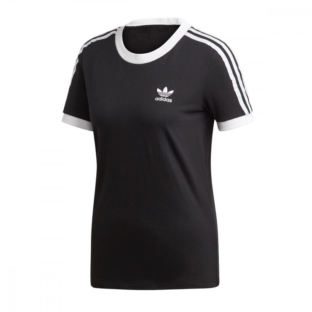 ADIDAS ORIGINALS T-SHIRT 3-STRIPES DONNA Nero 3 ADIDAS ORIGINALS T-SHIRT 3-STRIPES DONNA Nero