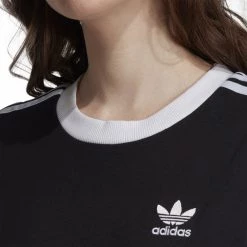 ADIDAS ORIGINALS T-SHIRT 3-STRIPES DONNA Nero 12 ADIDAS ORIGINALS T-SHIRT 3-STRIPES DONNA Nero -Tendenza Italia adidas originals ed7482 t shirt 3 stripes donna sport style donna 038742601 82 5