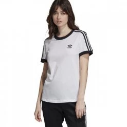 ADIDAS ORIGINALS T-SHIRT 3-STRIPES DONNA Bianco -Tendenza Italia adidas originals ed7483 t shirt 3 stripes donna sport style donna 038742701 83 3