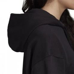 ADIDAS ORIGINALS FELPA CON CAPPUCCIO TREFOIL DONNA Nero -Tendenza Italia adidas originals fm3307 felpa con cappuccio trefoil donna sport style donna 040095901 07 5