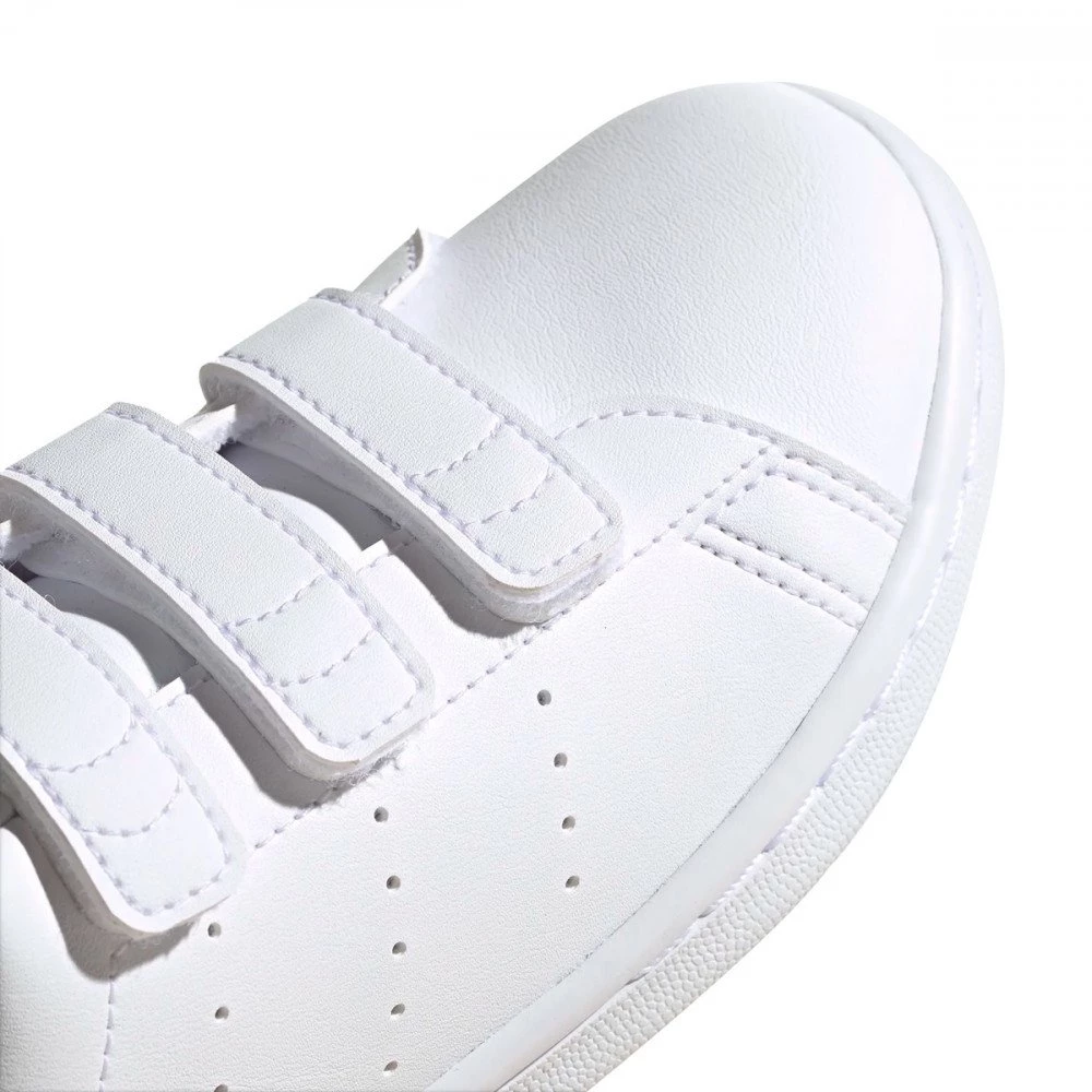 ADIDAS ORIGINALS STAN SMITH PRIMEGREEN VELCRO BAMBINO Bianco - immagine 4