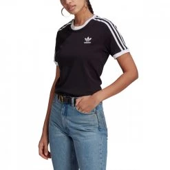 ADIDAS ORIGINALS T-SHIRT 3 STRIPES DONNA 8 ADIDAS ORIGINALS T-SHIRT 3 STRIPES DONNA -Tendenza Italia adidas originals gn2900 t shirt 3 stripes donna sport style donna 041997401 blk 2