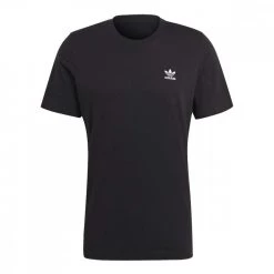ADIDAS ORIGINALS T-SHIRT ESSENTIALS MINI LOGO TRIFOIL Nero