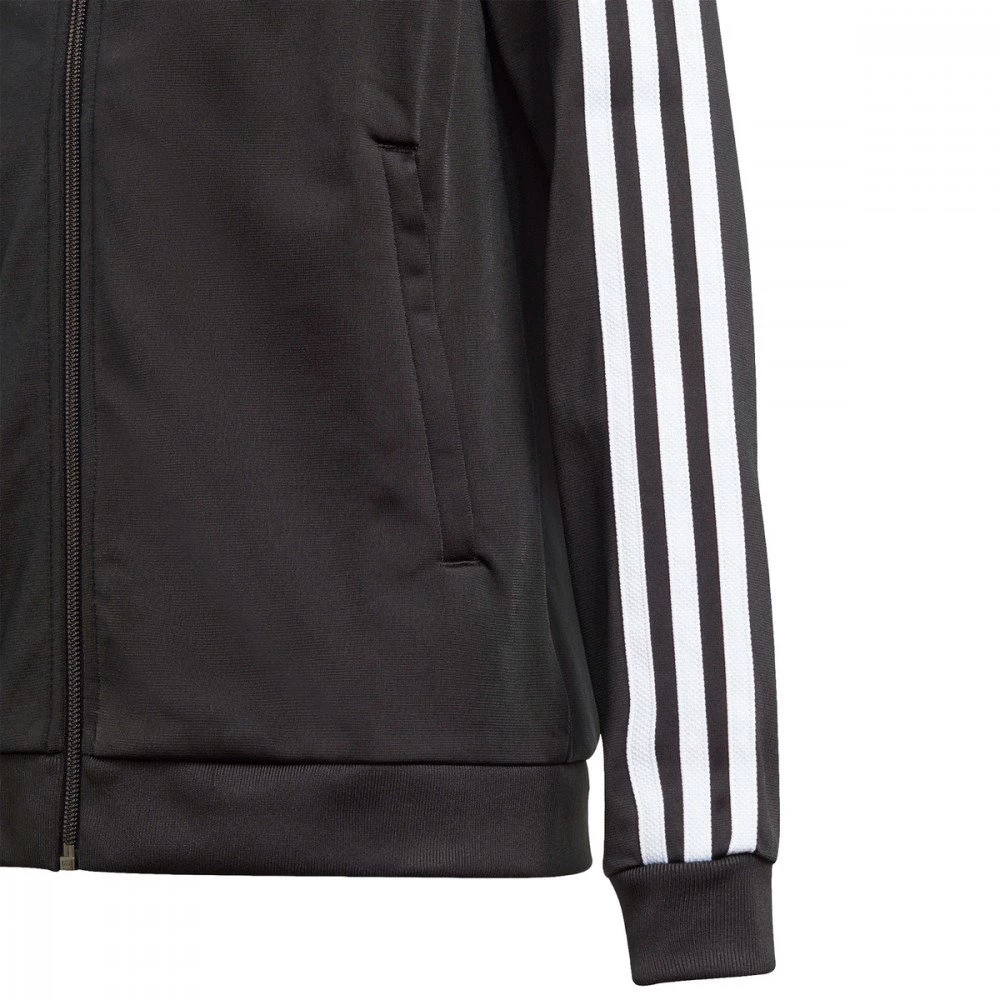 ADIDAS ORIGINALS FELPA FULL ZIP 3-STRIPES IN ACETATO BAMBINO Nero 6 ADIDAS ORIGINALS FELPA FULL ZIP 3-STRIPES IN ACETATO BAMBINO Nero - immagine 4