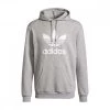 ADIDAS ORIGINALS FELPA CON CAPPUCCIO TREFOIL Grigio