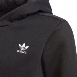 ADIDAS ORIGINALS FELPA CON CAPPUCCIO ESSENTIAL BAMBINO Nero 9 ADIDAS ORIGINALS FELPA CON CAPPUCCIO ESSENTIAL BAMBINO Nero -Tendenza Italia adidas originals h32352 felpa c capp essential felpato bambino abbigliamento bambino 043071601 blk 3