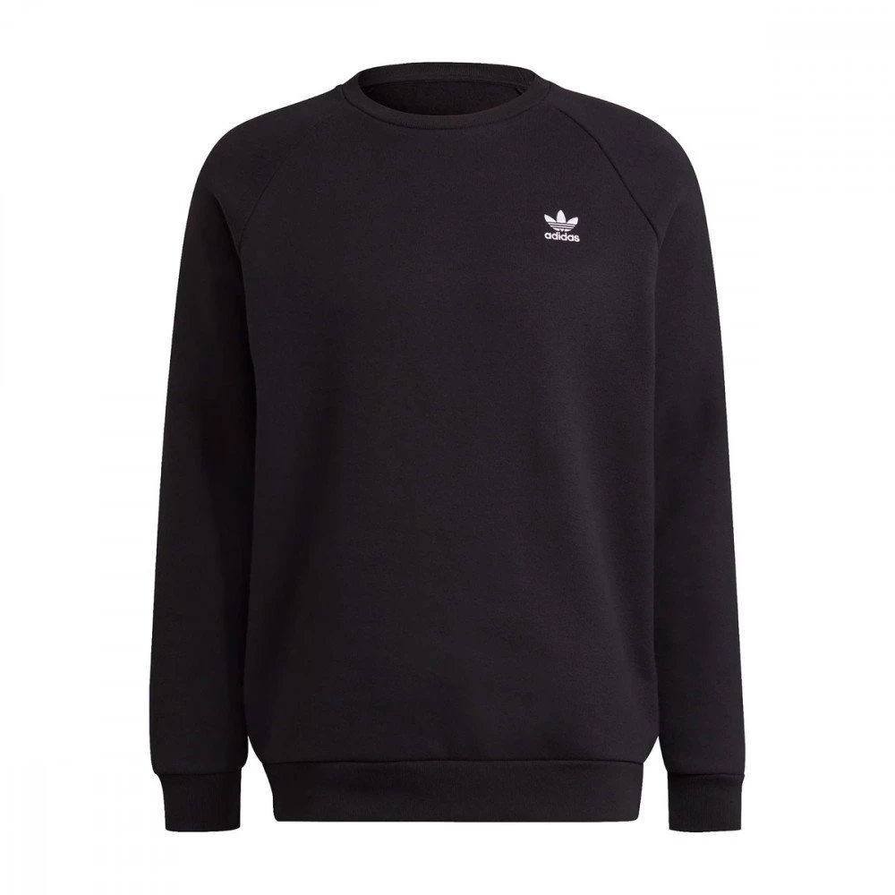 ADIDAS ORIGINALS FELPA GIROCOLLO ESSENTIAL MINI LOGO Nero