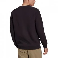 ADIDAS ORIGINALS FELPA GIROCOLLO ESSENTIAL MINI LOGO Nero -Tendenza Italia adidas originals h34645 felpa giro logo piccolo felpata sport style uomo 043070301 blk 3