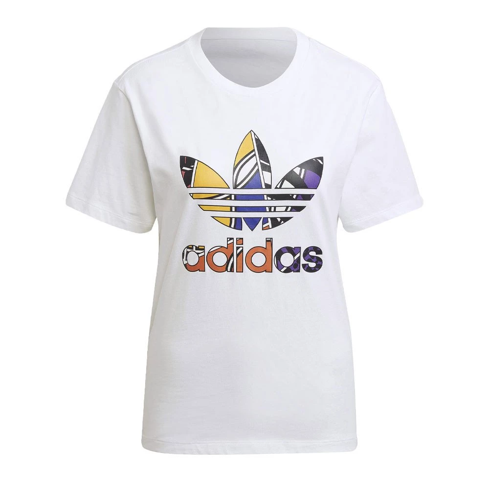 ADIDAS ORIGINALS T-SHIRT TREFOIL GRAPHIC DONNA Bianco 3 ADIDAS ORIGINALS T-SHIRT TREFOIL GRAPHIC DONNA Bianco