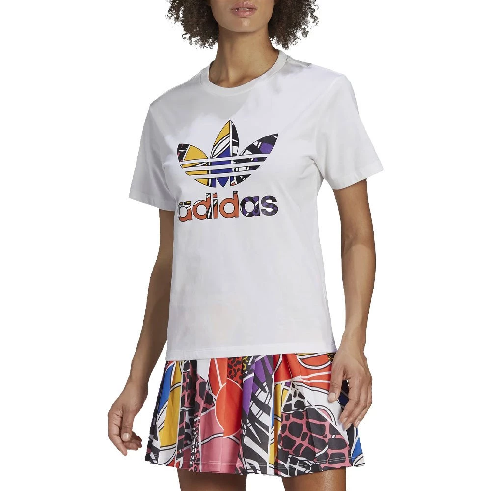 ADIDAS ORIGINALS T-SHIRT TREFOIL GRAPHIC DONNA Bianco 4 ADIDAS ORIGINALS T-SHIRT TREFOIL GRAPHIC DONNA Bianco - immagine 2