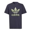 ADIDAS ORIGINALS T-SHIRT TREFOIL CAMO BAMBINO Blu -Tendenza Italia adidas originals hf7452 t shirt trefoil camo bambino abbigliamento bambino 044371901 blu 1