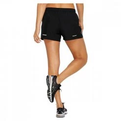 ASICS SHORT ICON 4in DONNA Nero -Tendenza Italia asics 2012b047 short icon 4 abbigliamento running donna 042732101 001 5