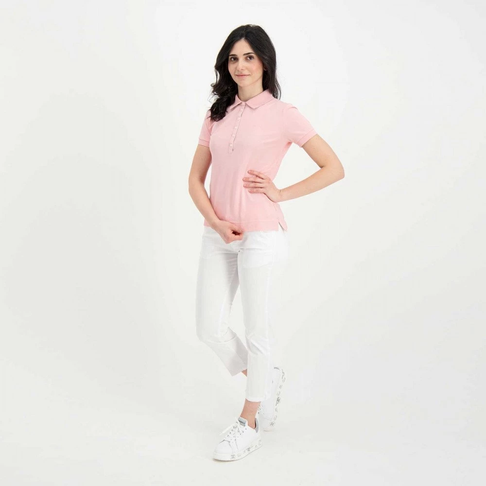 BARBOUR POLO DETTAGLIO CHECK PORTSDOW DONNA Rosa - immagine 6