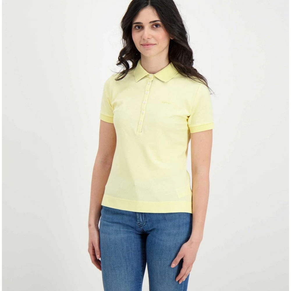 BARBOUR POLO DETTAGLIO CHECK PORTSDOW DONNA Giallo 5 BARBOUR POLO DETTAGLIO CHECK PORTSDOW DONNA Giallo - immagine 3