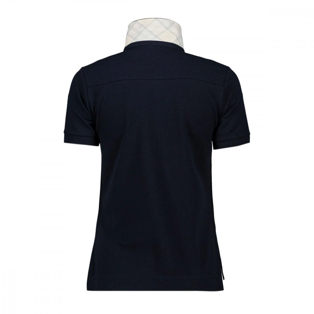 BARBOUR POLO DETTAGLIO CHECK PORTSDOW DONNA Blu 4 BARBOUR POLO DETTAGLIO CHECK PORTSDOW DONNA Blu - immagine 2