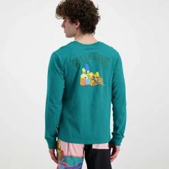 BILLABONG MAGLIA MANICA LUNGA SIMPSONS FAMILY COUCH Verde -Tendenza Italia billabong c1ls21bip2 maglia manica lunga simpsons family couch street style uomo 044693101 28 4
