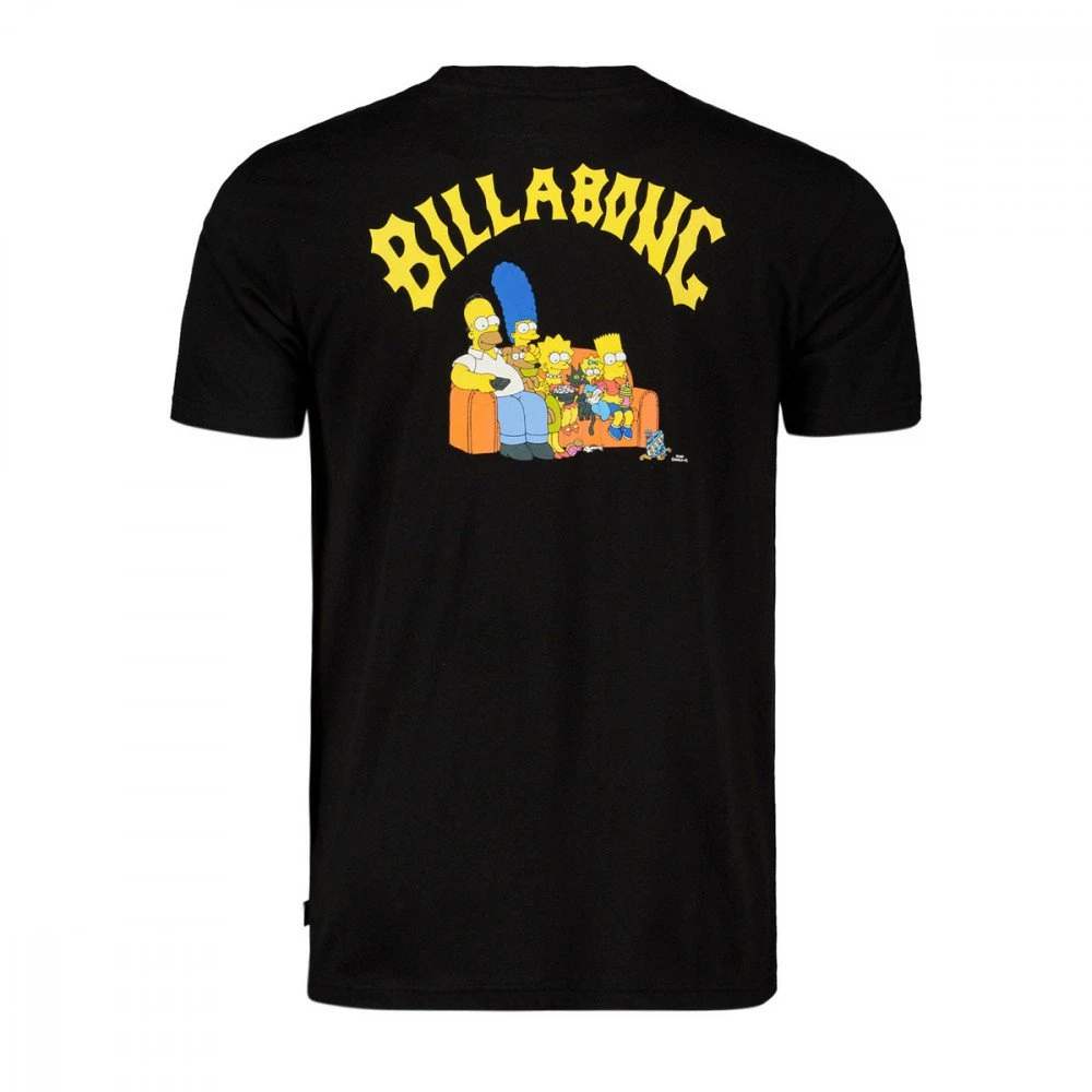 BILLABONG T-SHIRT SIMPSONS FAMILY COUCH Nero 3 BILLABONG T-SHIRT SIMPSONS FAMILY COUCH Nero - immagine 2