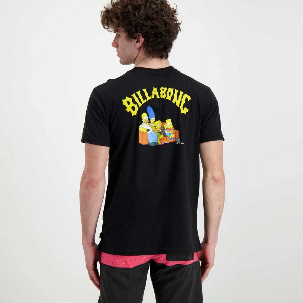 BILLABONG T-SHIRT SIMPSONS FAMILY COUCH Nero 5 BILLABONG T-SHIRT SIMPSONS FAMILY COUCH Nero - immagine 4