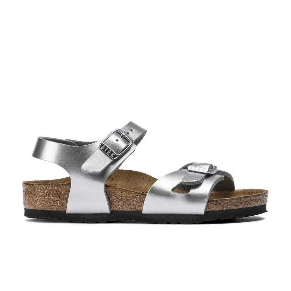 BIRKENSTOCK RIO SILVER METALLIC BAMBINA 36 39 7 BIRKENSTOCK RIO SILVER METALLIC BAMBINA 36 39 - immagine 5