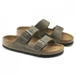 BIRKENSTOCK ARIZONA KAKHI OILED LEATHER SFB -Tendenza Italia birkenstock 1019377 arizona kakhi oiled leather sfb tutti sandali uomo 044802901 kakh 4