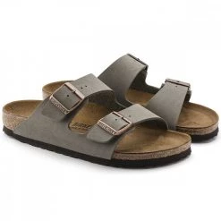 BIRKENSTOCK ARIZONA Grigio -Tendenza Italia birkenstock 151213 arizona tutti sandali uomo 025191201 stone 4
